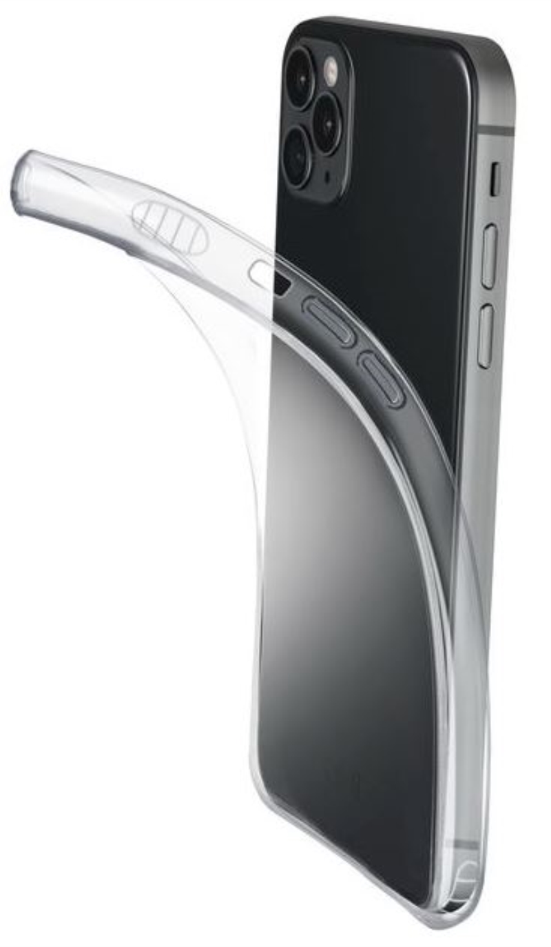 TECNOSHOP Custodia cover per iPhone 12 Max e 12 Pro Cellular Line Fine in silicone trasparente